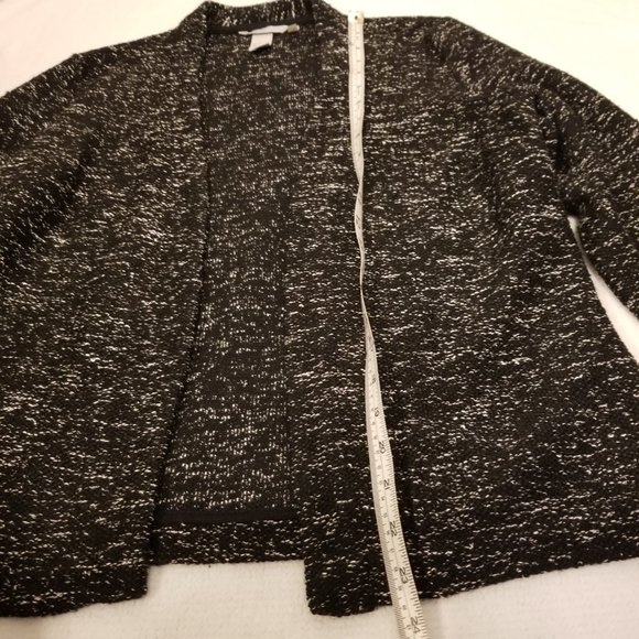 Tweed Knit Black and White Open Cardigan H&M - Picture 10 of 11
